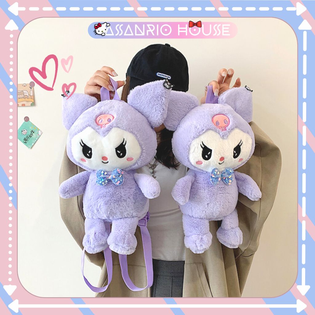 Balo Kuromi Nhồi Bông Siêu cute - Balo gấu bông Lolita đáng yêu