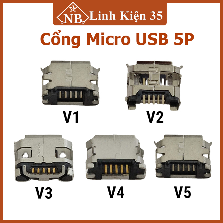 Cổng micro USB mini 5 chân 5P nhiều loại