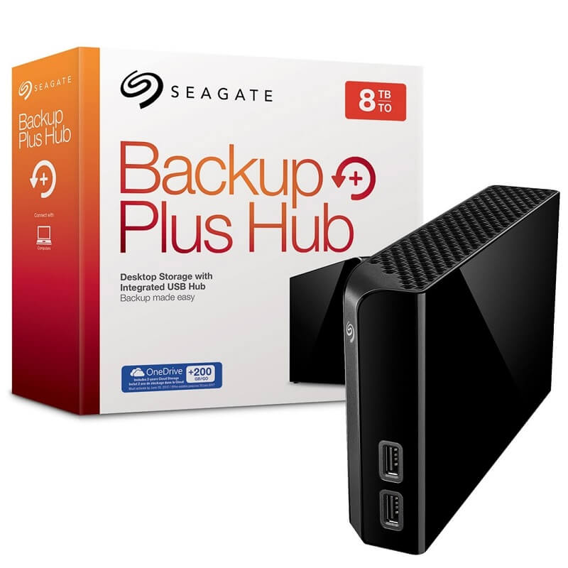 [HCM][Trả góp 0%]Ổ Cứng Di Động Seagate Backup Plus Hub 8TB - KCD