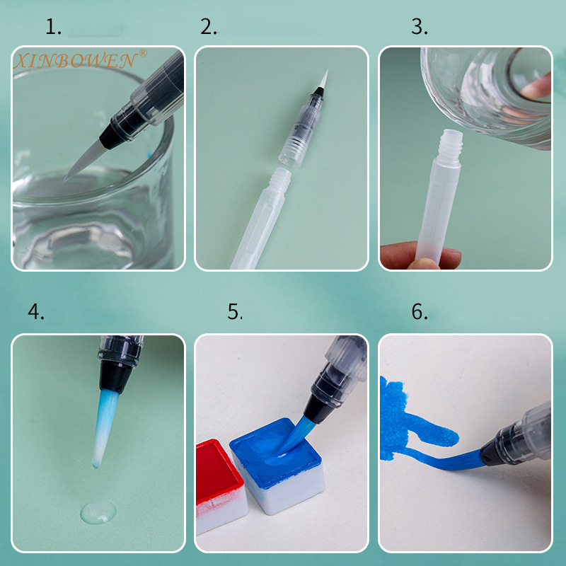 Bộ Bút Cọ Nước WaterBrush Set 3 Cây / Set 6 Cây