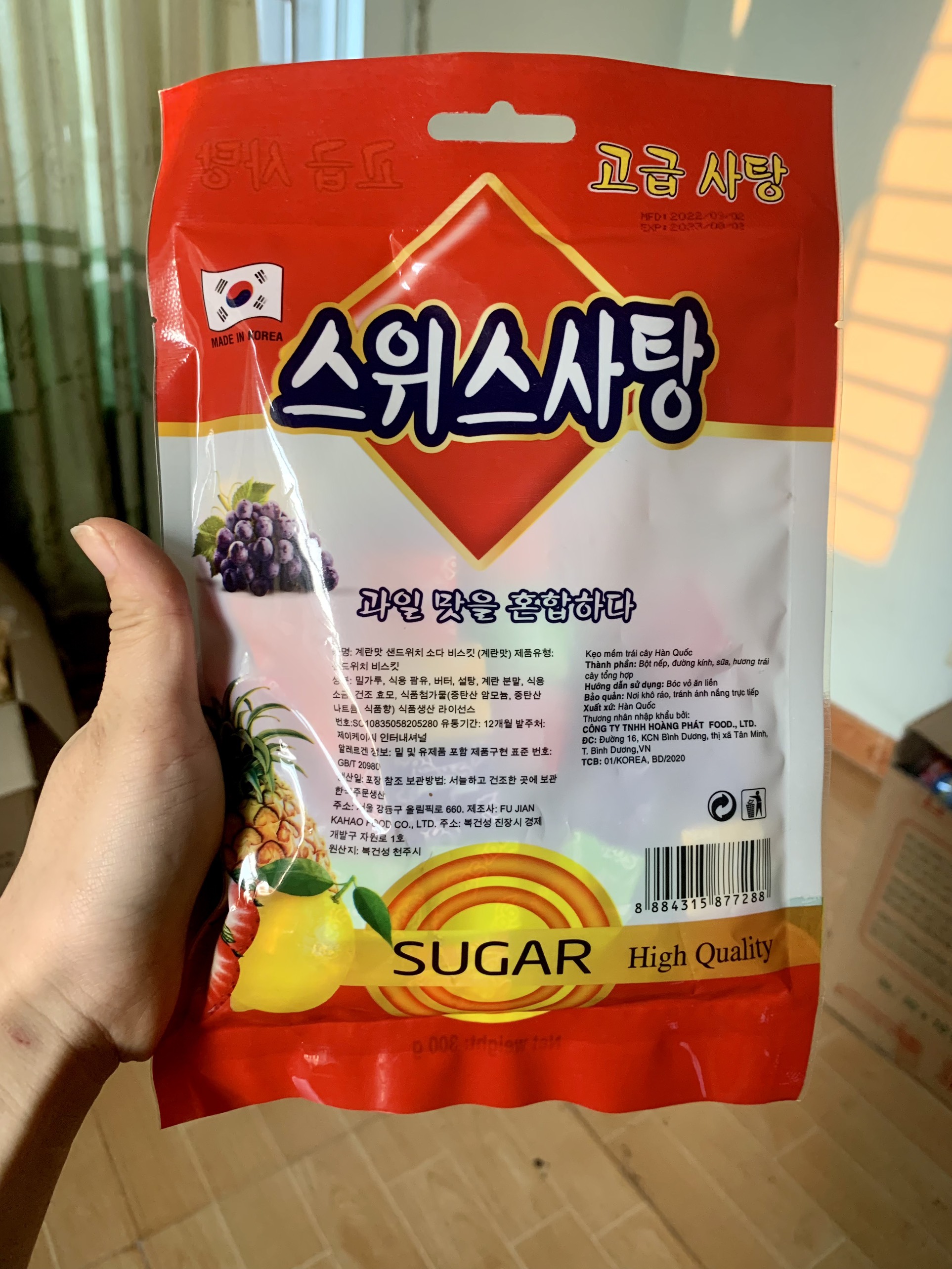 Bịch kẹo trái cây nhiều vị (300g)