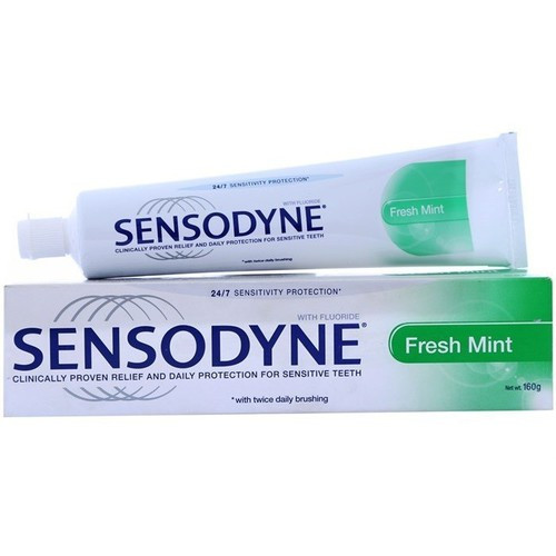 Combo 5 Tuýt Kem đánh răng sensodyne chống ê buốt Thái Lan tặng 1 bàn chải bossi cao cấp– chăm sóc răng miệng – kem đánh răng– Hiệu quả cấp tốc sau 3 ngày sử dụng