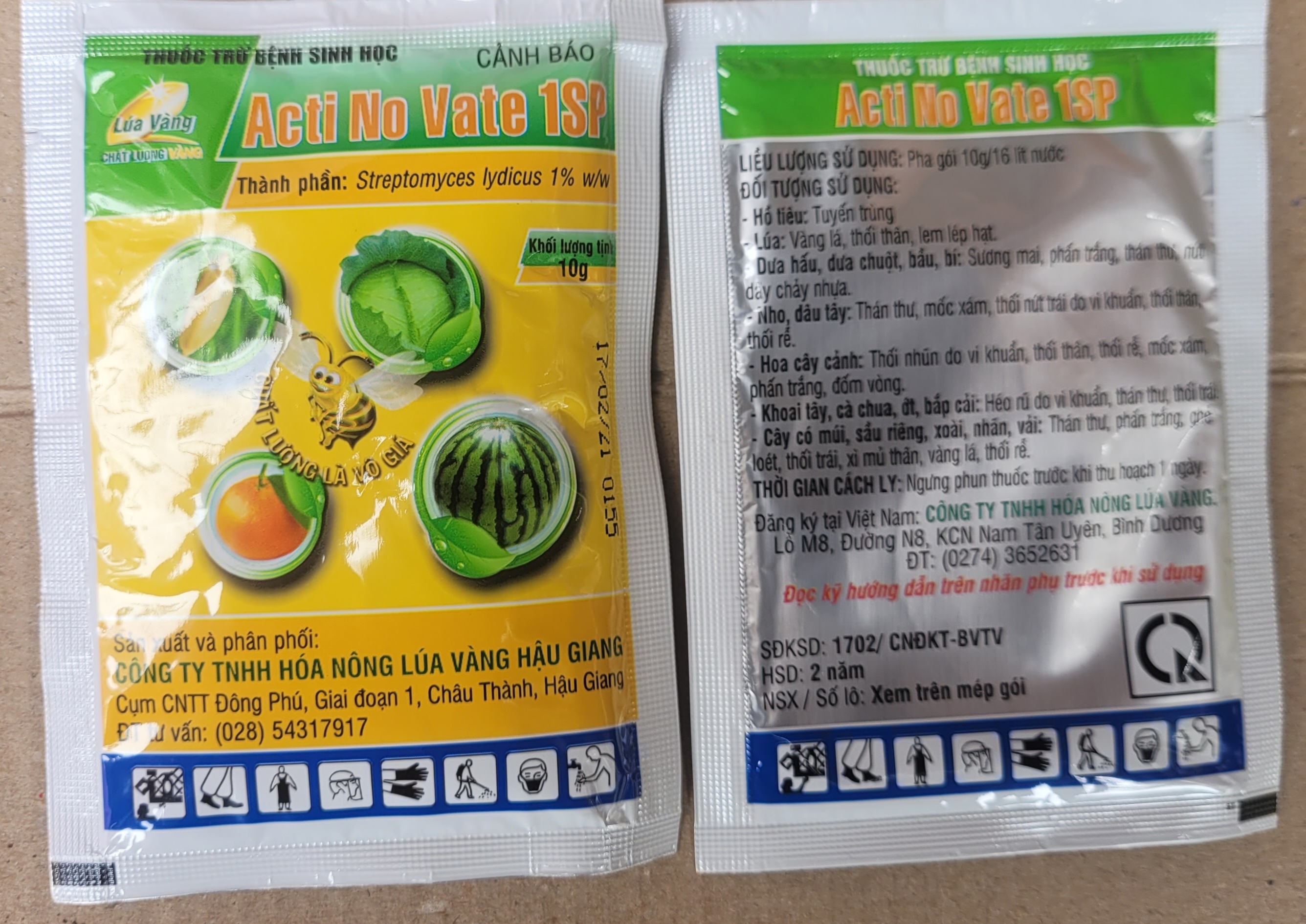 ACTINO VATE 1SP - THUỐC TRỪ BỆNH SINH HỌC