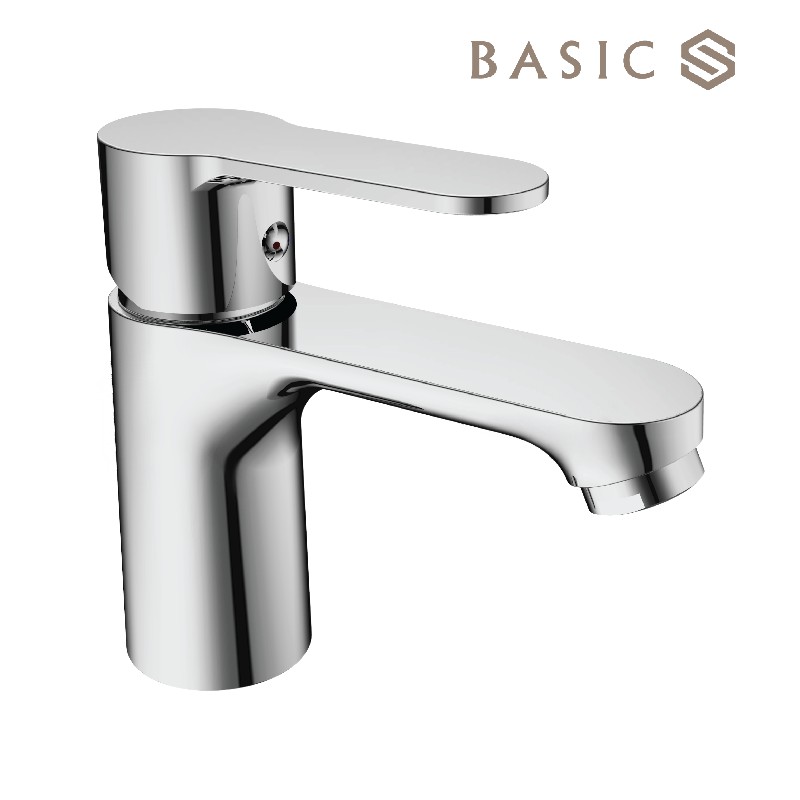 🌟[ CHÍNH HÃNG ] Vòi Lavabo Nóng lạnh Basic BW 601V Đồng mạ (Tặng kèm bộ xả Lavabo)🍀