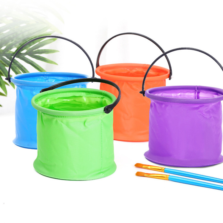 Xô gấp gọn, xô đựng nước rửa cọ vẽ