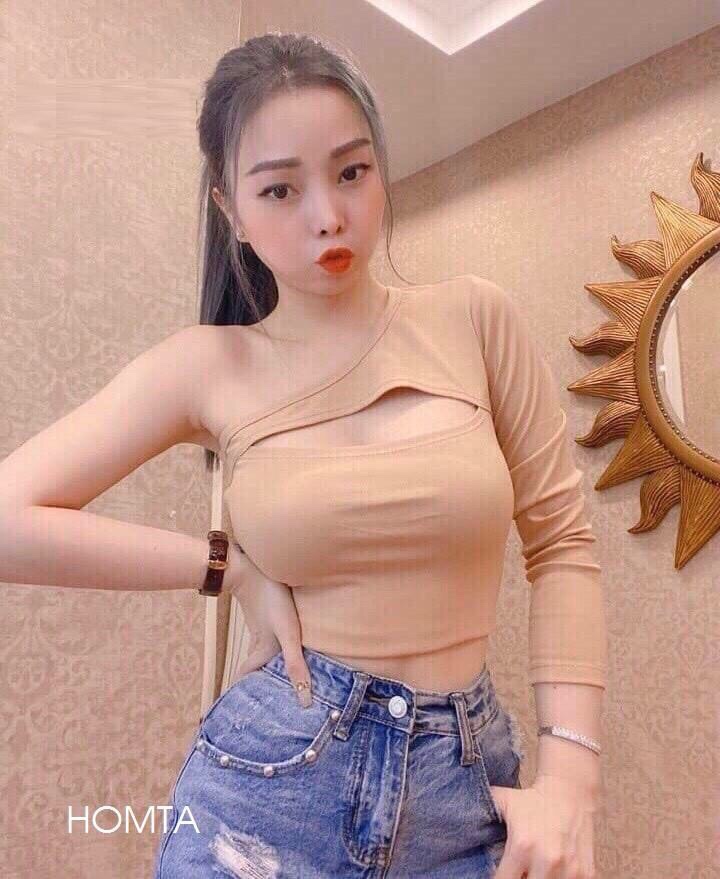 Áo kiểu nữ xẻ ngực trễ vai qq