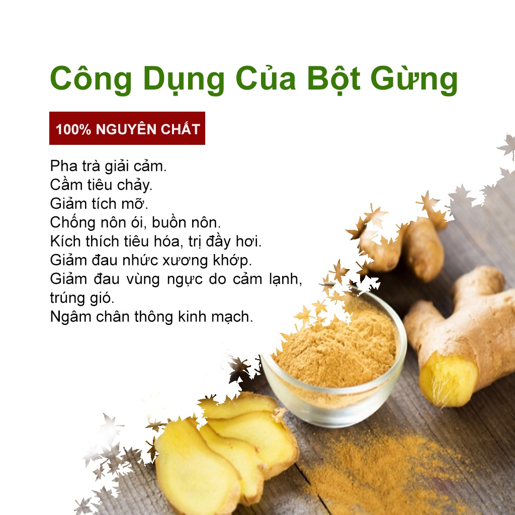 Bột gừng nguyên chất 100% Cô Cự 100gr