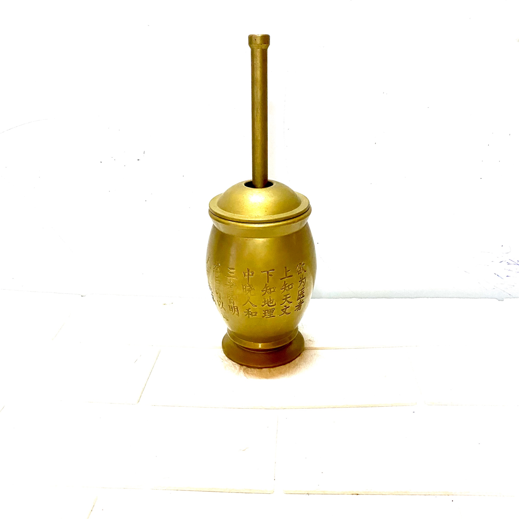 Cối chày đồng cao cấp chất liệu bằng đồng 💯 kích thước 24 x 9 cm nặng 1 kg