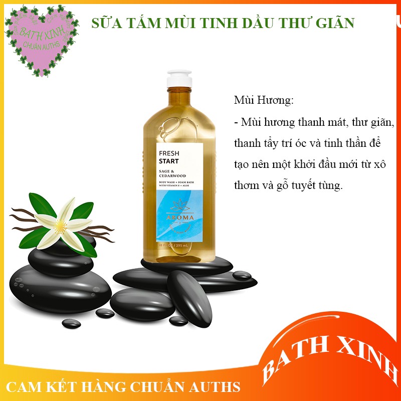 Sữa tắm thư giãn aroma của bath body works 295ml