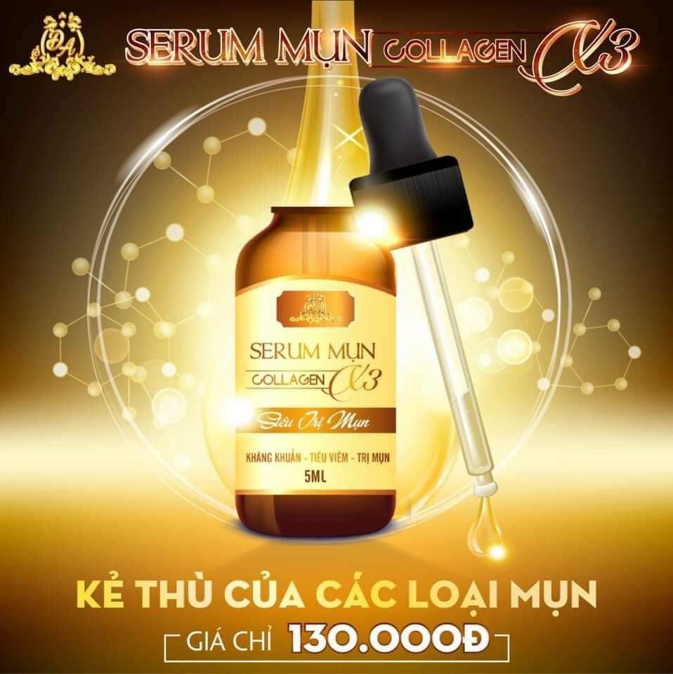 Serum Mụn Collagen X3 Hàng Chính Hãng
