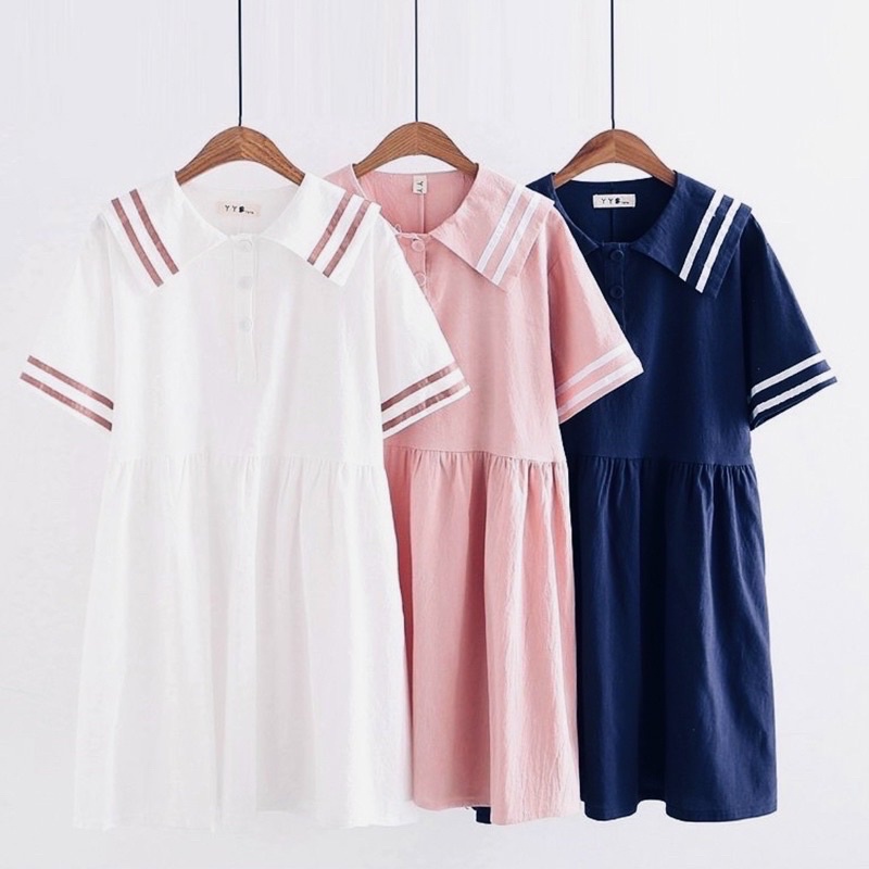 ĐẦM BANYDOLL CỔ THỦY THỦ (có ảnh thật) MS 105