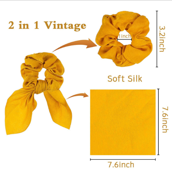 Dây buộc tóc Scrunchies lụa mềm siêu đẹp HD52 (Chọn mầu)