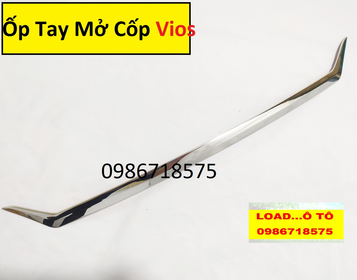 Ốp tay mở cốp xe toyota vios 2023-2019 nhựa abs mạ crom sáng bóng