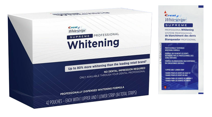 [CHÍNH HÃNG] MIẾNG DÁN TRẮNG RĂNG CREST 3D WHITE (DÒNG SUPREME PROFESSIONALS)