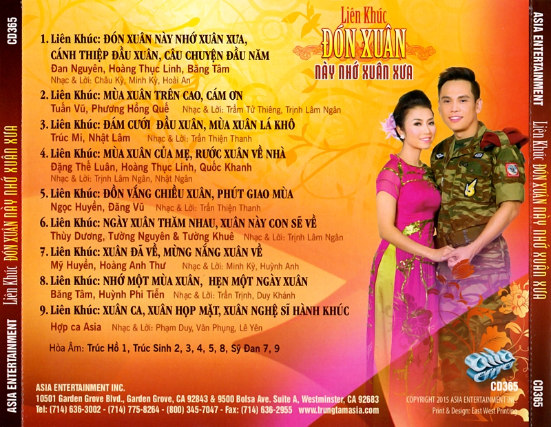 bộ 5 đĩa cd nhac Xuân 1