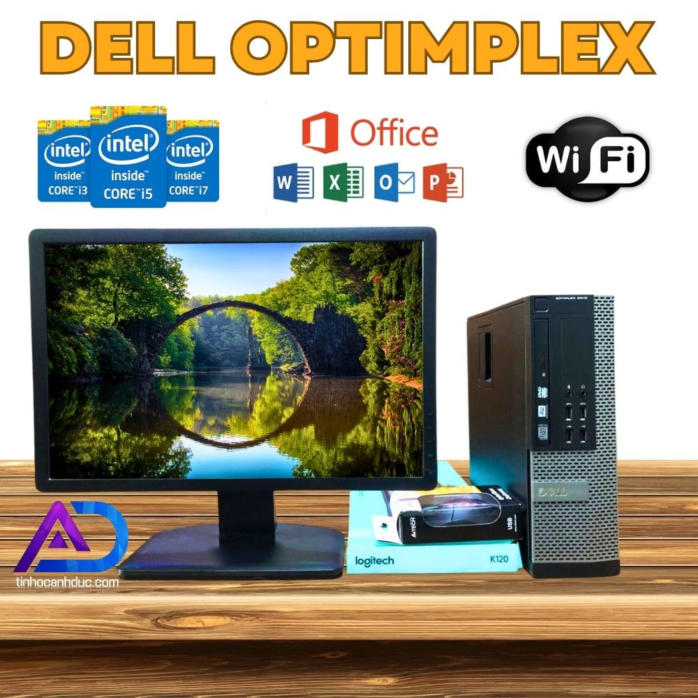 Bộ máy tính để bàn DELL Core i7 , i5 i3 Ram 16GB ổ cứng SSD 240GB Kèm Màn hình LED 19 Hàng Nhập Khẩu (Máy tính đồng bộ, máy tính Dell )
