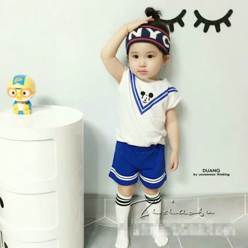 Bộ Cộc Tay Micky Cho Bé 8-18Kg