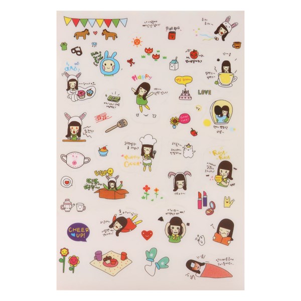 [HCM]Bộ 6 Tấm Sticker Trang Trí - Nhật Ký Vanilla