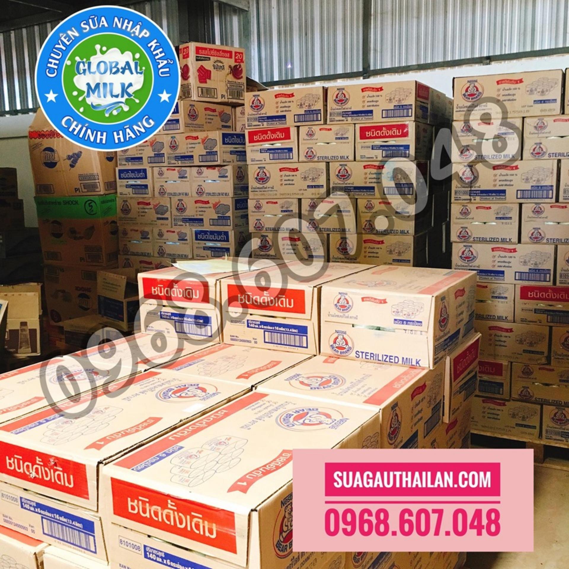Thùng Sữa Gấu Thái Lan Vàng