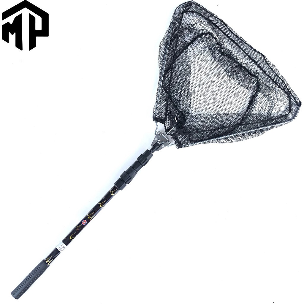 Xả kho rẻ xả kho rẻ Vợt vớt cá GW , dài 1m5 , vành tam giác thu gọn 55cm siêu bền