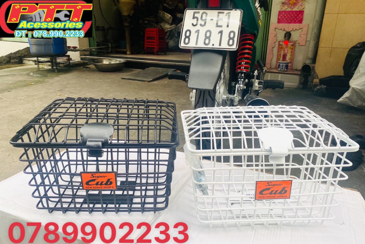 RỔ TRƯỚC XE CUB CÓ NẮP ( ĐẶC BIỆT )