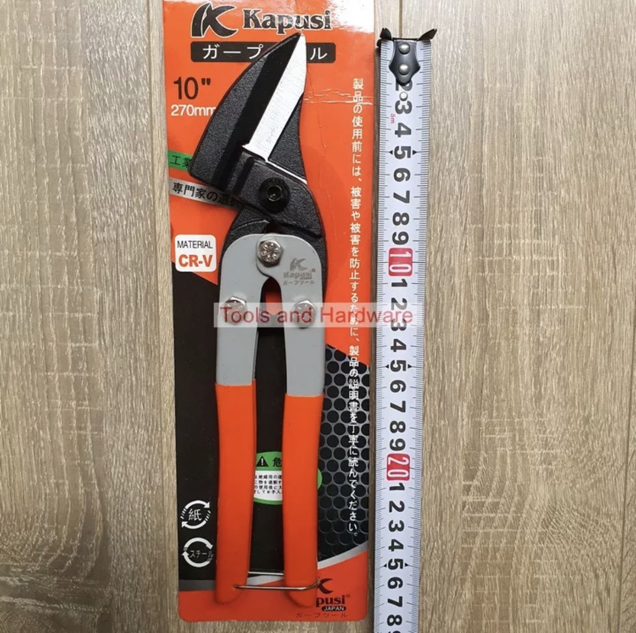 Kéo cắt tôn mỏ xéo Kapusi 10' nghiêng 45 độ
