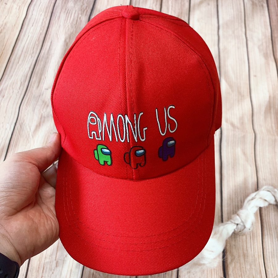 Mũ Lưỡi Trai Among Us Logo In Nổi Cực Chất Dành Cho Bé Trai Bé Gái