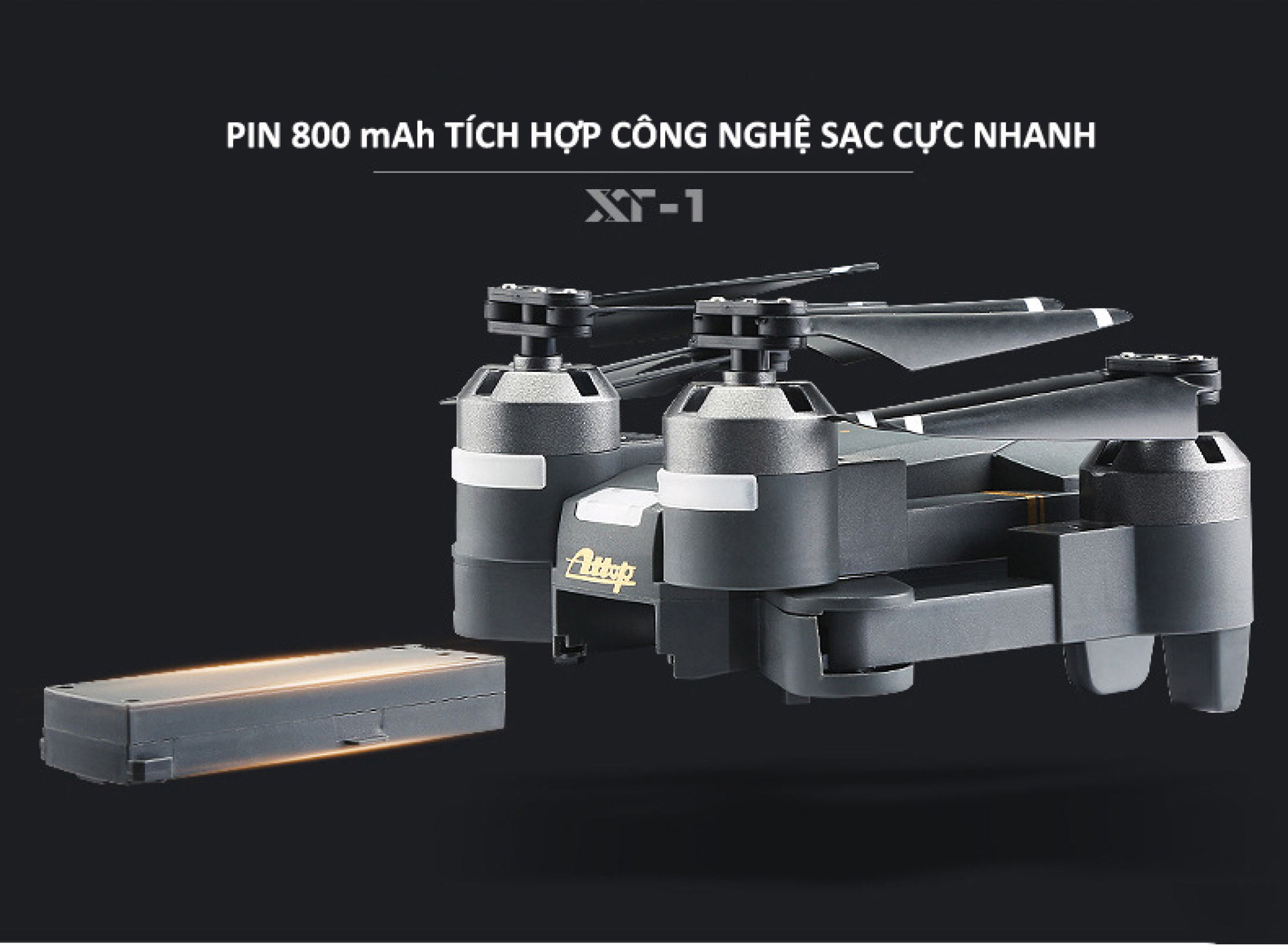 Máy Bay Điều Khiển Từ Xa Flycam E58 Pro, Drone Mini, Flycam mini giá rẻ, Máy bay điều khiển từ xa 4 cánh có camera, Máy bay không người lái, Đồ chơi trẻ em - hàng chính hãng