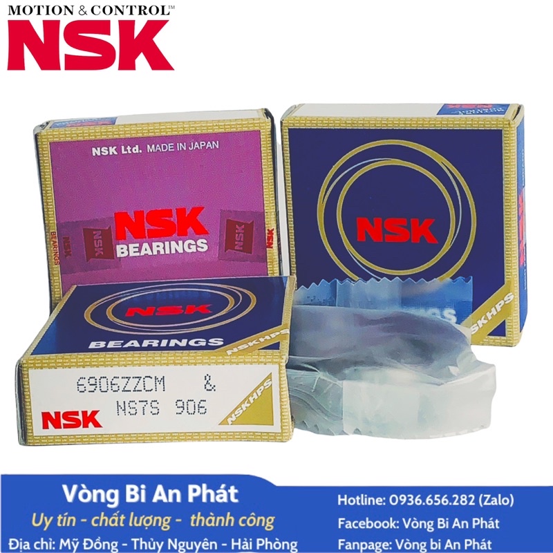Vòng bi NSK 6906 ZZCM cao cấp.