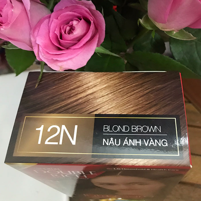 Thuốc nhuộm tóc Double Rich nâu ánh vàng 12N
