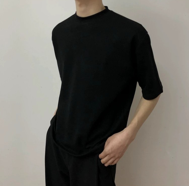 Áo thun unisex cổ ôm (cổ cao 1/3) BaSic CUD |GRU|