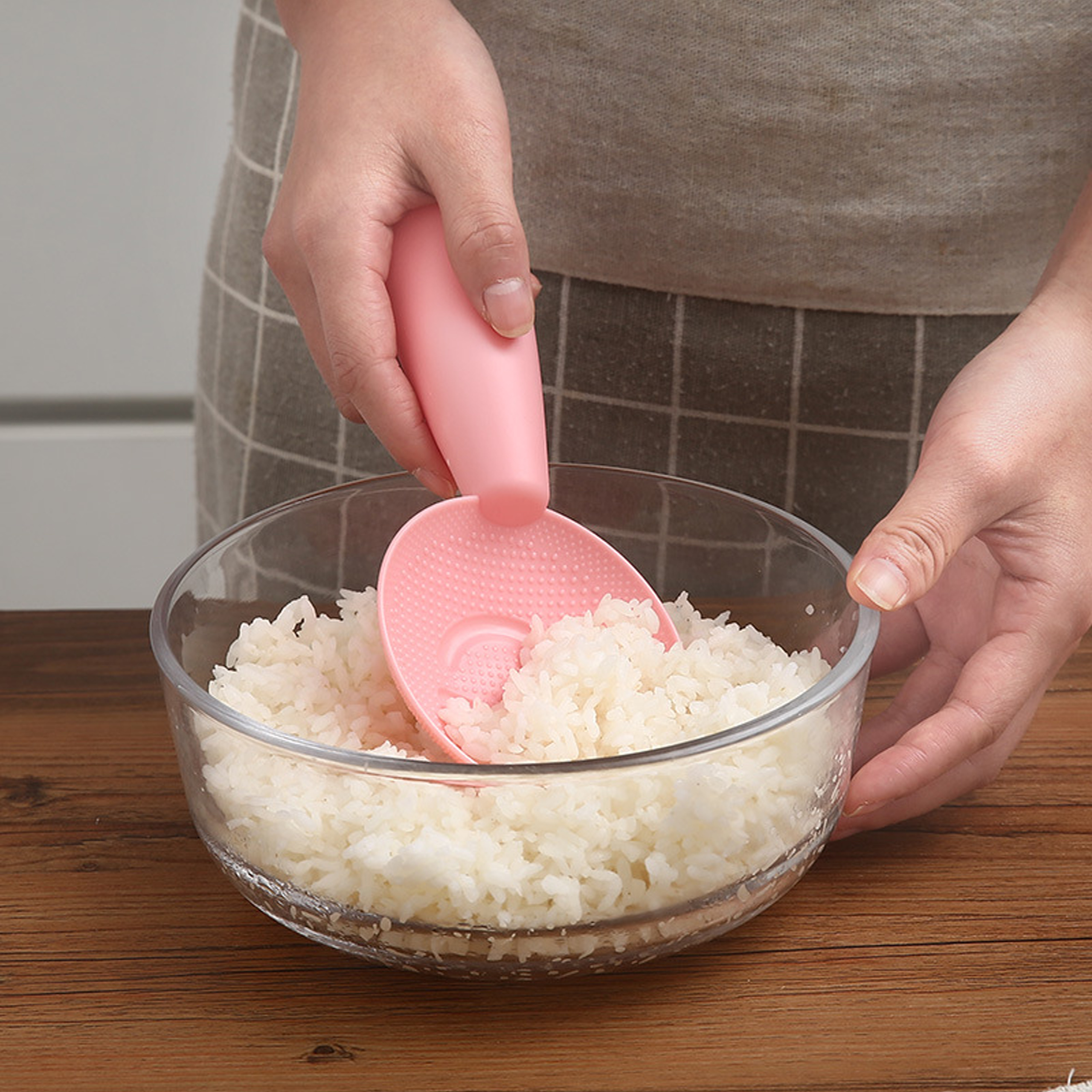 Muỗng múc cơm hình mặt cười xinh xắn