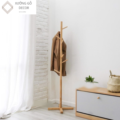 Cây Treo Quần Áo Gỗ Tự Nhiên