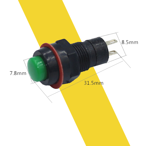 Nút Nhấn Nhả - Nút Reset 10mm DS-213 (thân nhựa)