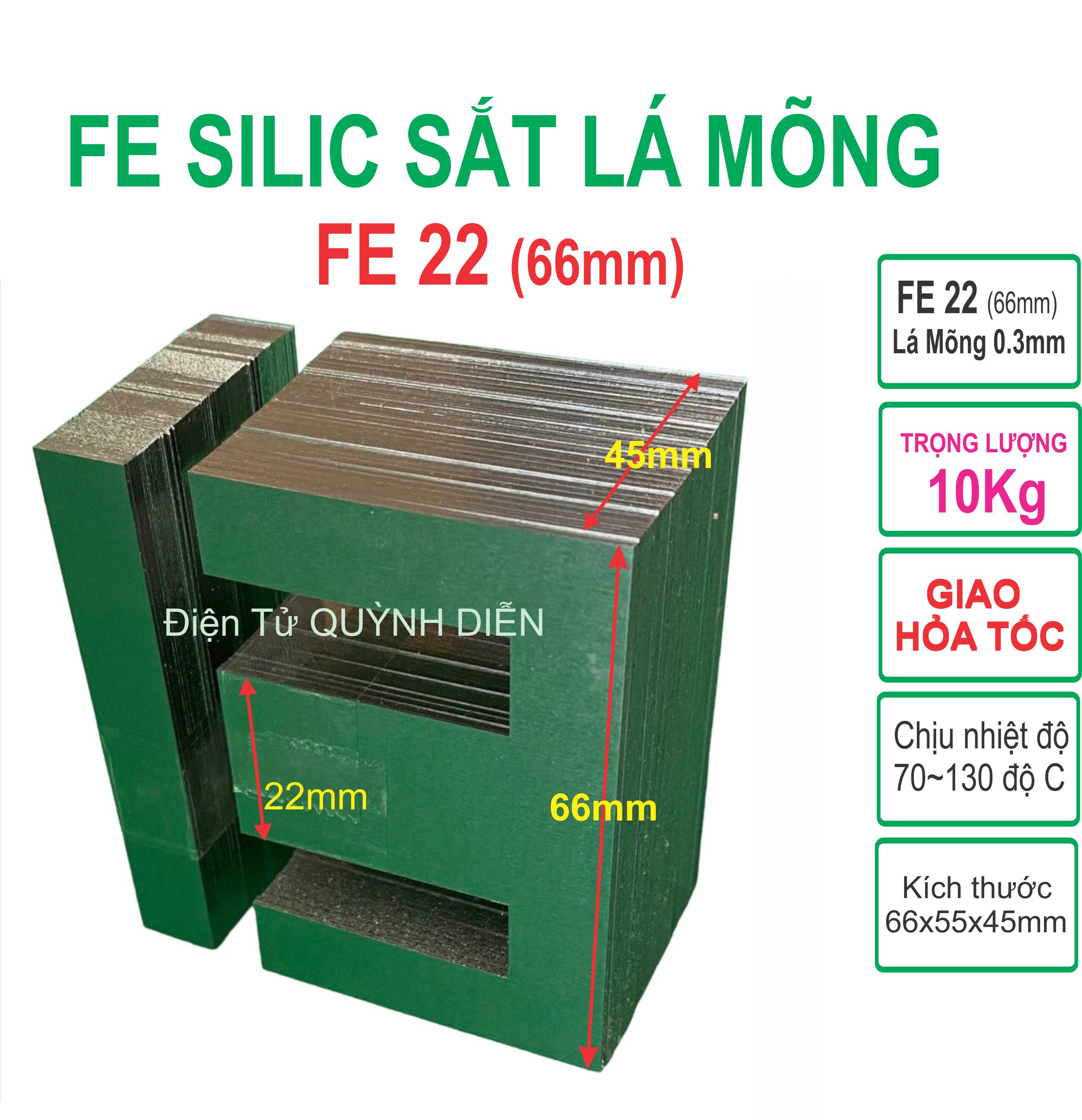 Combo 10kg Fe silic làm biến áp kích cơ biến áp 220v Fe22mm lá mỏng
