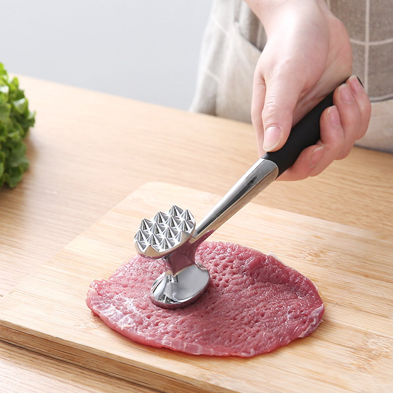 [HCM]Búa Đập Thịt Bò Dụng Cụ Làm Mềm Thịt Bò Cho Nhà Bếp Bằng Thép Không Gỉ. Búa Dần Làm Mềm Thịt 22x5cm Trước Khi Nướng XàoTẩm Gia Vị ChiênLàm Bít Tết...