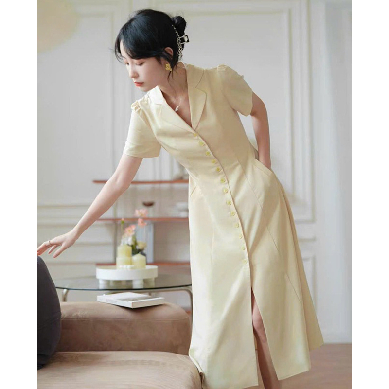 ĐẦM SƠ MI KEM THẮT EO (có ảnh thật) MS161