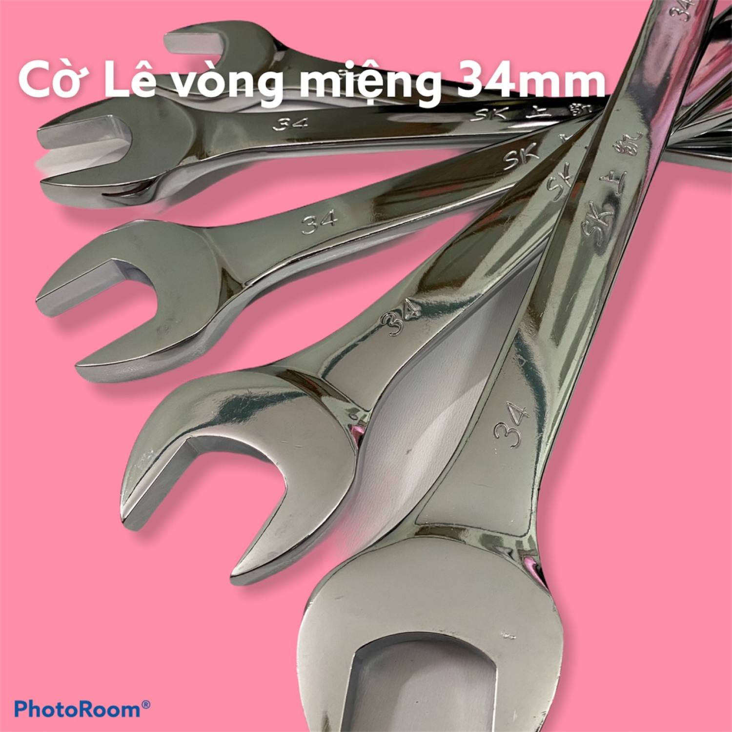Cờ lê vòng miệng 34mm 2 đầu