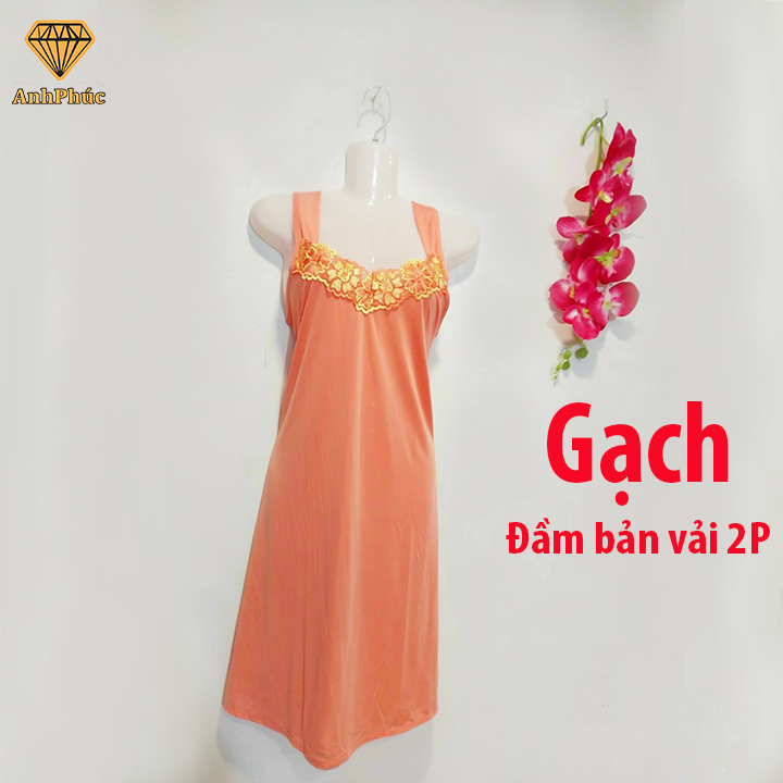[HCM]Đầm ngủ 2 dây thun lạnh mặc mát  Anh Phúc