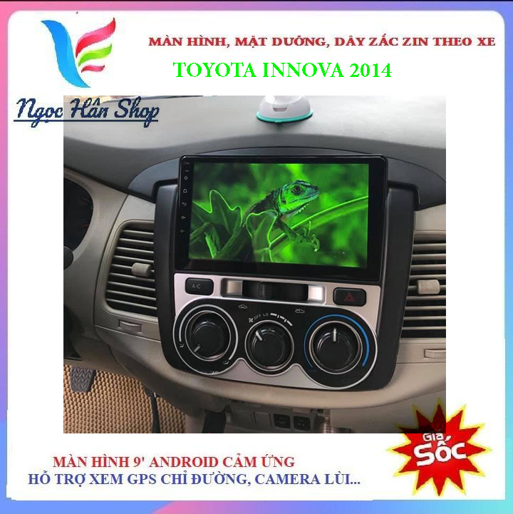 [HỖ TRỢ LẮP ĐẶT Ở HÀ NỘI] Màn hình Android 10. cho xe TOYOTA INNOVA 2014, tích hợp camera giúp điều khiển xe an toàn, định vị GPS, xem bản đồ chỉ đường - đầu dvd xe hơi, nên lắp camera hành trình nào
