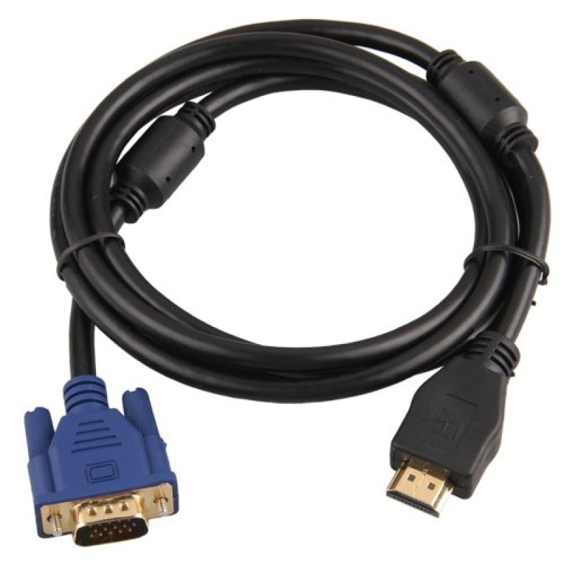 Bảng giá Cable Adapter Converter Gold Plaque HDMI to VGA 15pin Male 1.65m Phong Vũ