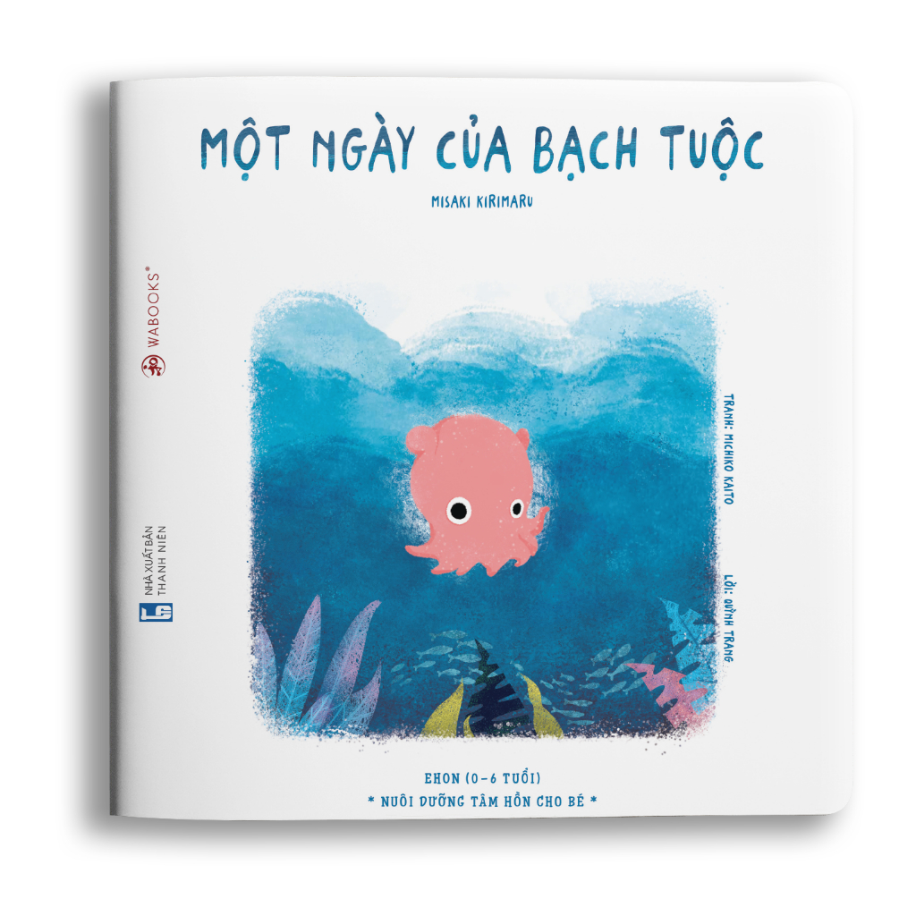 Sách ehon - điều kỳ diệu của màu sắc - một ngày của bạch tuộc dành cho trẻ từ 0 - 6 tuổi