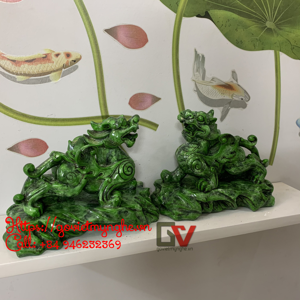 Tượng Đá Trang Trí Tỳ Hưu Phong Thủy - Đá Màu