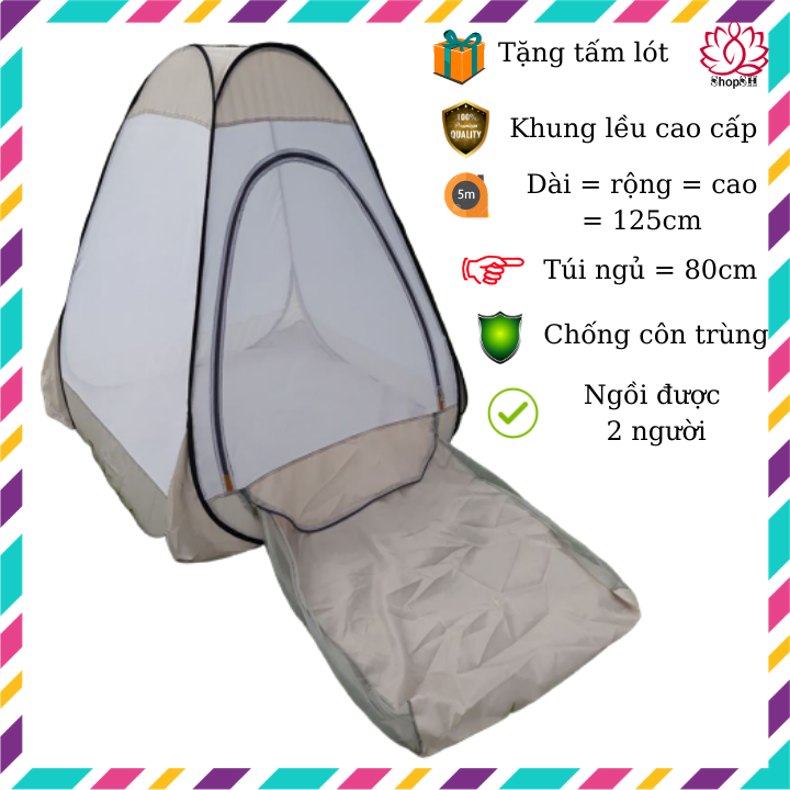 [HCM]Lều thiền cao cấp có túi ngủ