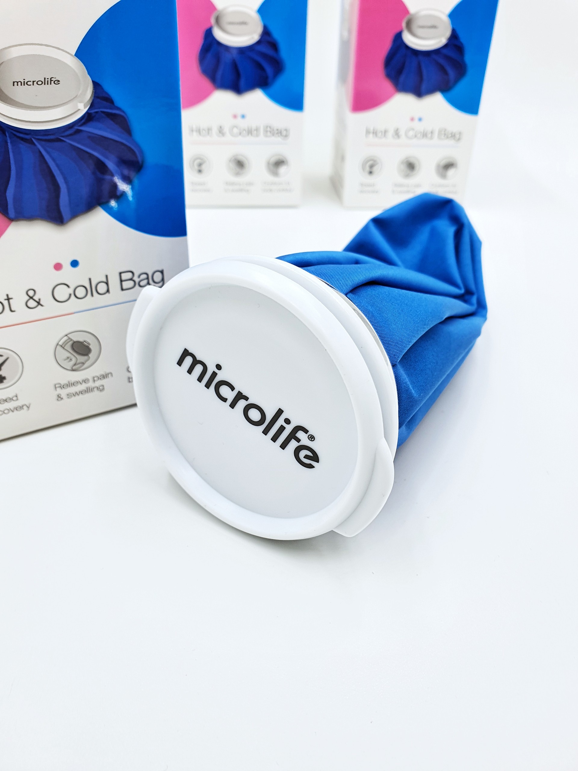 Túi chườm nóng lạnh giảm đau Microlife - Màu xanh