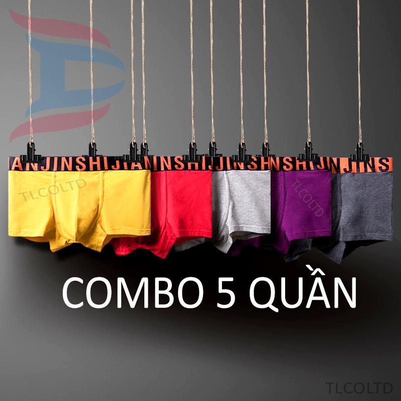 [HCM]QUẦN LÓT BOXER NAM COMBO 5 CÁI