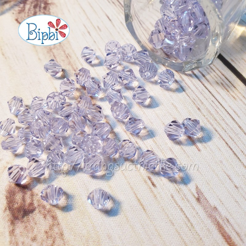 Pha lê Tiệp 6mm tím violet (20v)