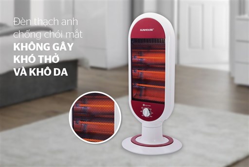 Quạt sưởi halogen Sunhouse SHD7022 (freeship tp Thái Bình)