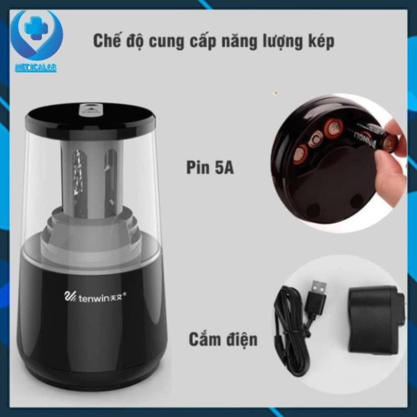 Máy chuốt bút chì tự động, máy gọt bút chì cao cấp tenwin qb74