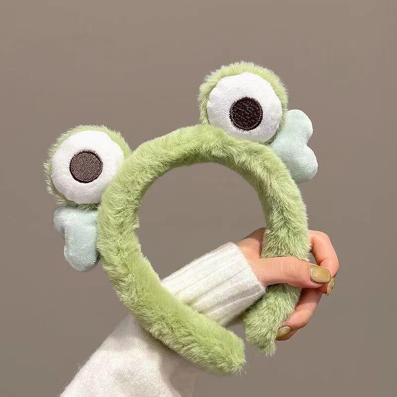 Cài tóc - bờm tóc kẹp tóc tai gấu hồng lotso, bờm ếch